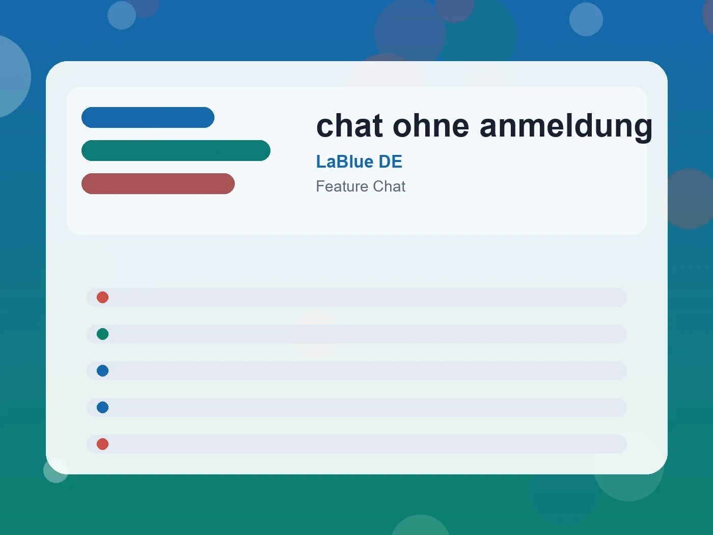 LaBlue DE chat ohne anmeldung guide visual