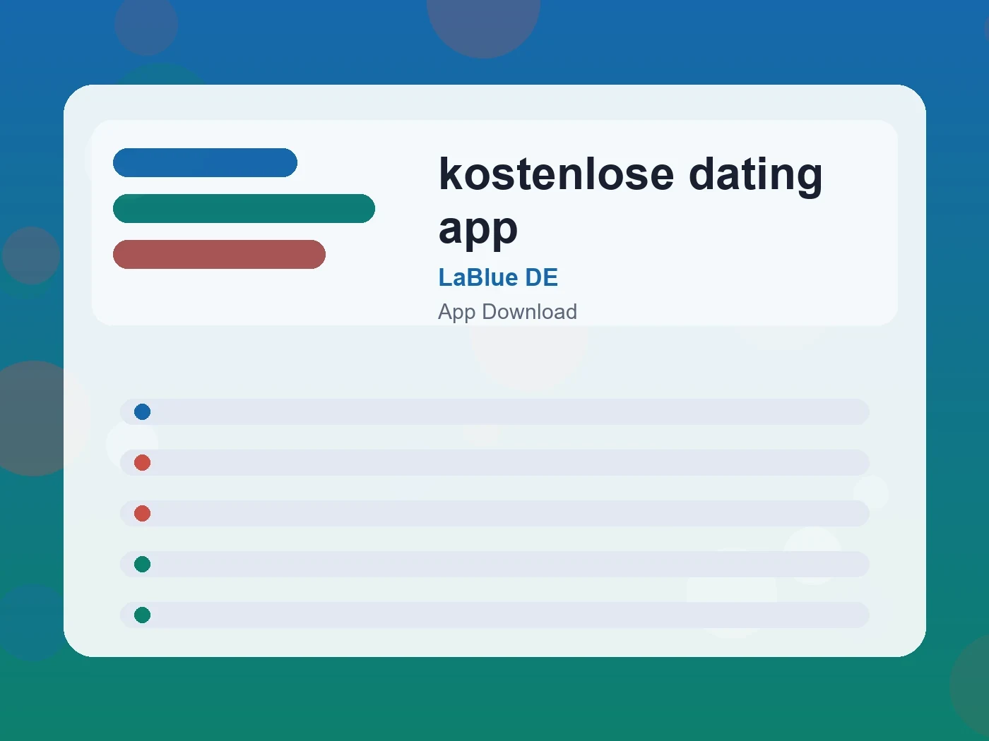 LaBlue DE kostenlose dating app guide visual