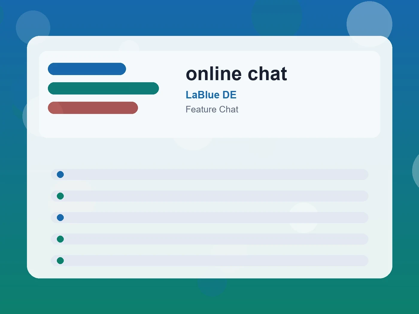 LaBlue DE online chat guide visual
