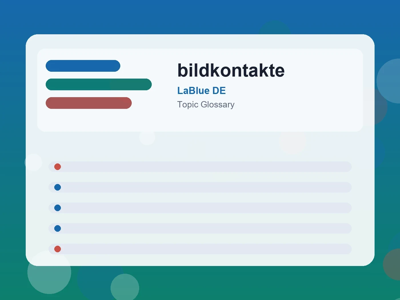LaBlue DE bildkontakte guide visual
