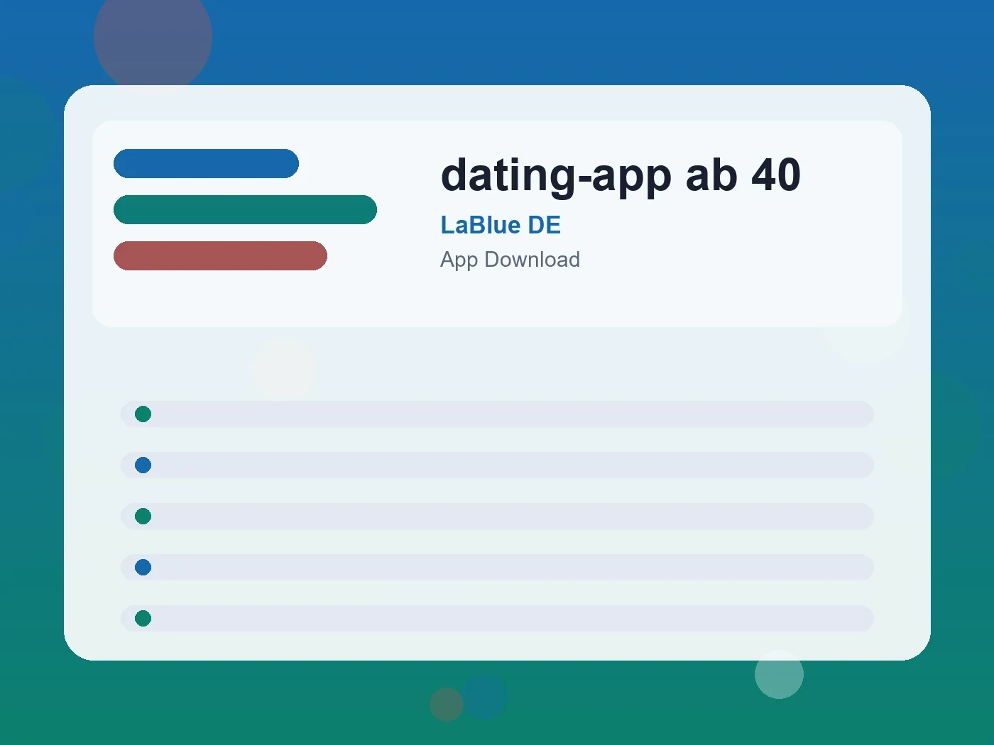 LaBlue DE dating-app ab 40 guide visual