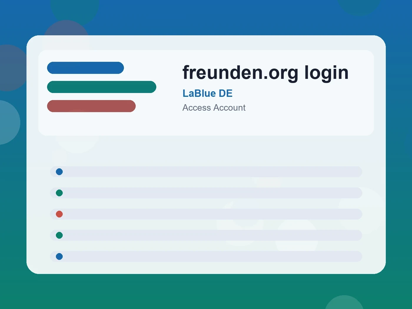LaBlue DE freunden.org login guide visual