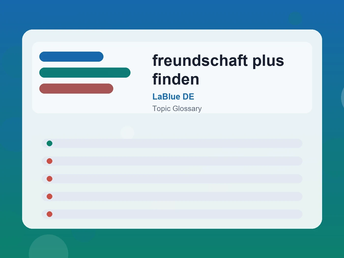 LaBlue DE freundschaft plus finden guide visual