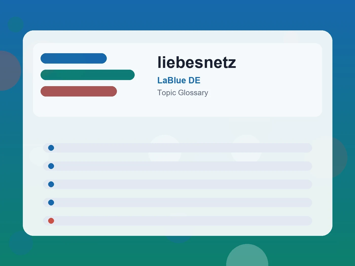 LaBlue DE liebesnetz guide visual