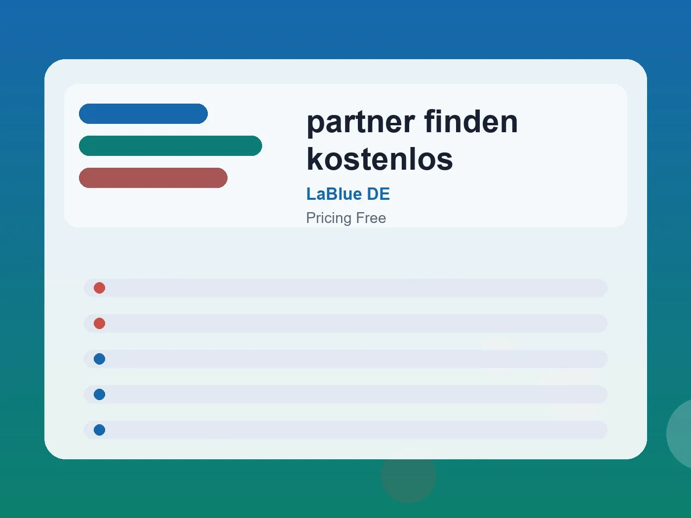 LaBlue DE partner finden kostenlos guide visual