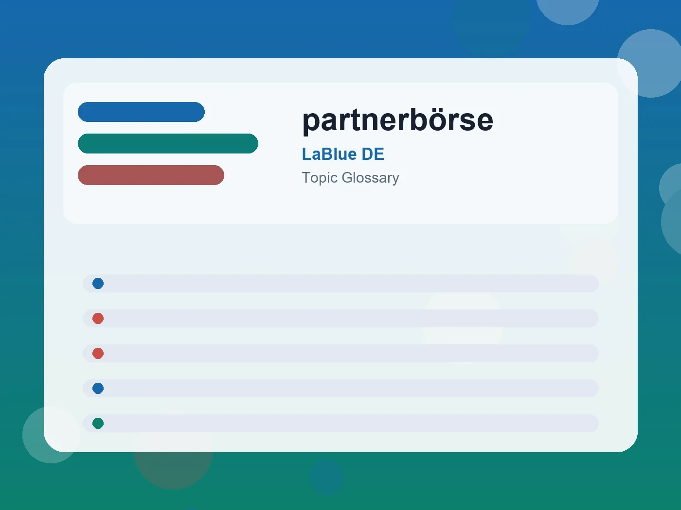 LaBlue DE partnerbörse guide visual