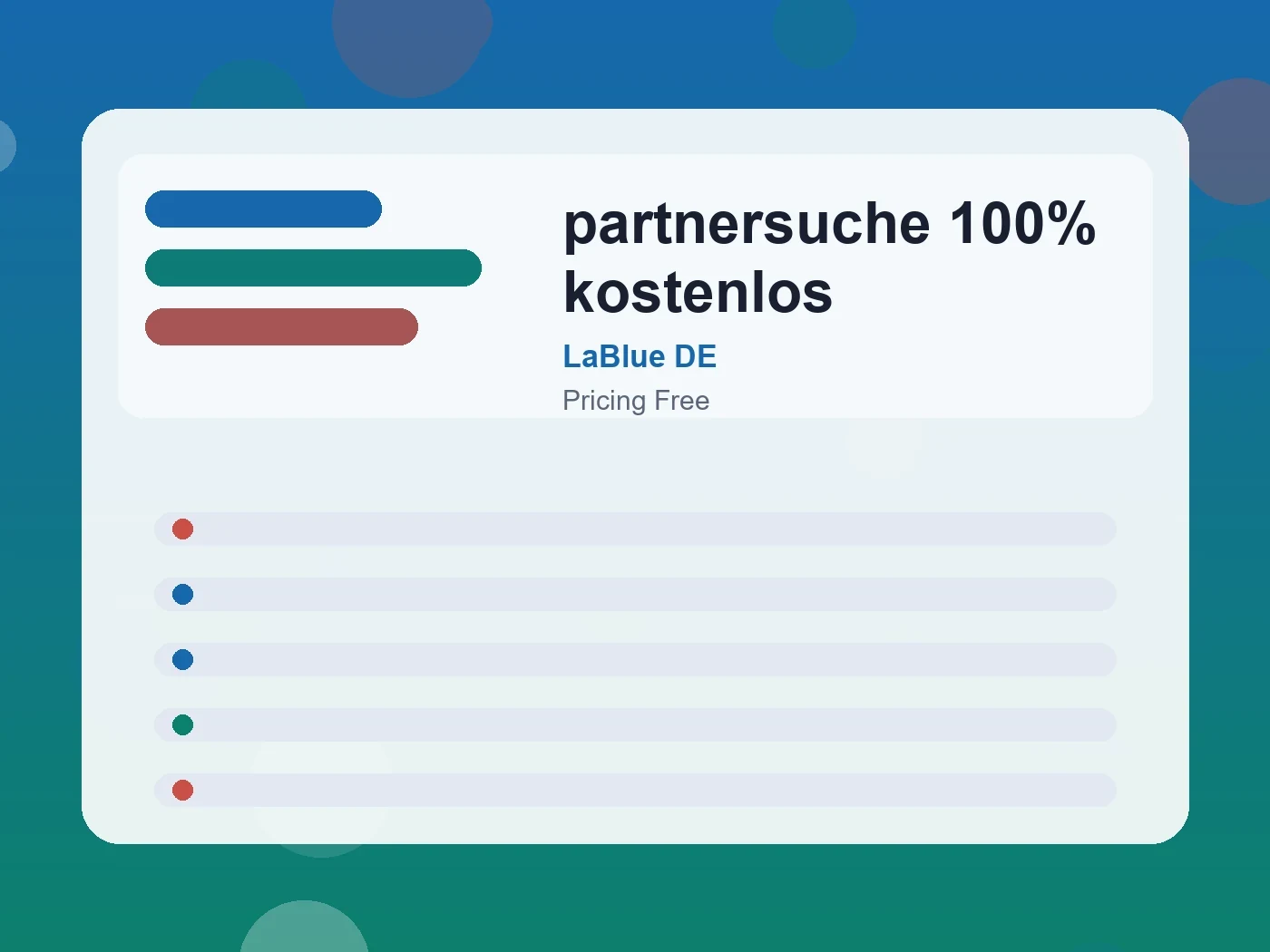 LaBlue DE partnersuche 100% kostenlos guide visual