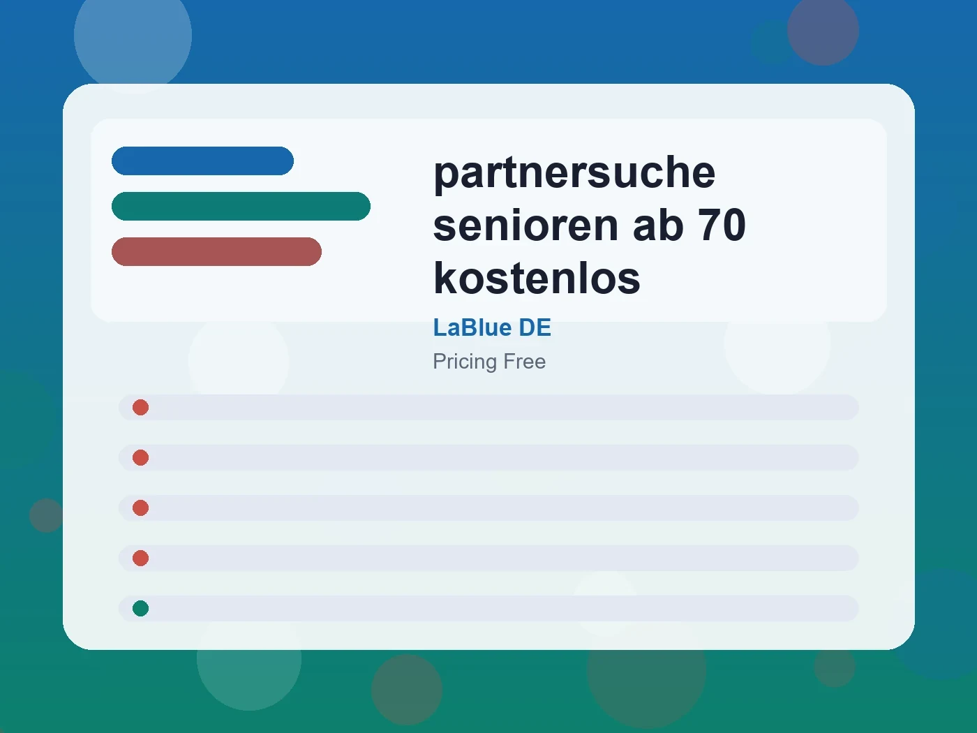 LaBlue DE partnersuche senioren ab 70 kostenlos guide visual