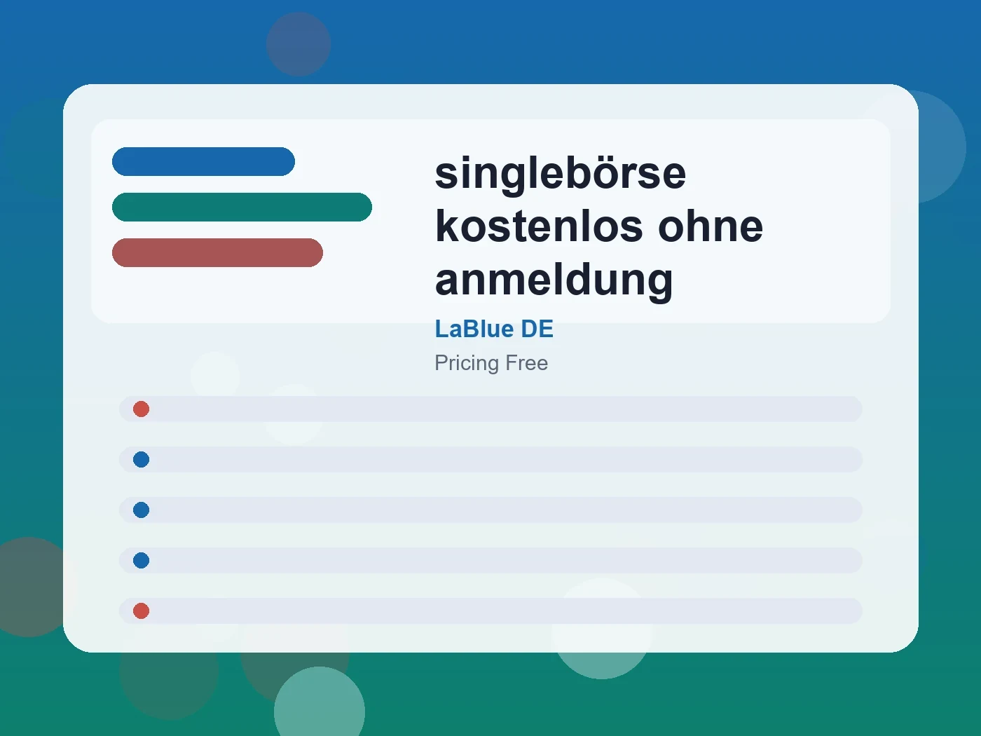 LaBlue DE singlebörse kostenlos ohne anmeldung guide visual