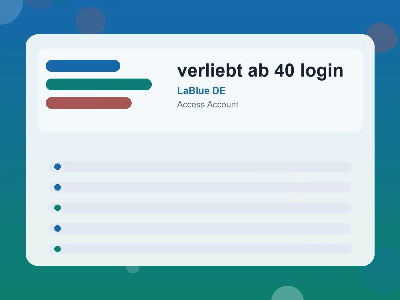 LaBlue DE verliebt ab 40 login guide visual