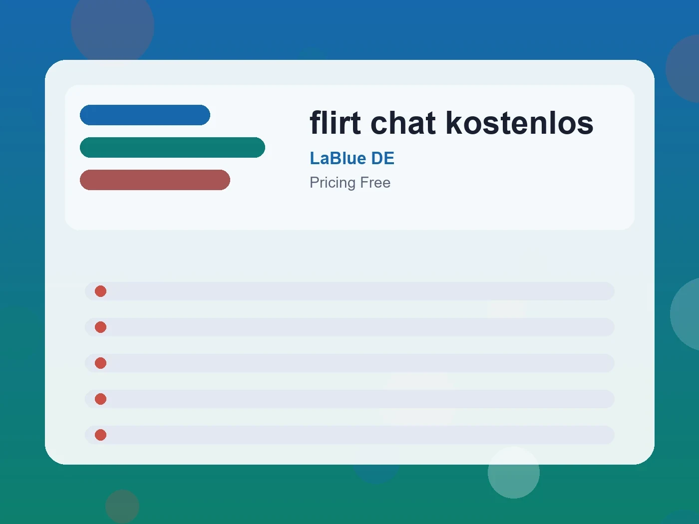LaBlue DE flirt chat kostenlos guide visual