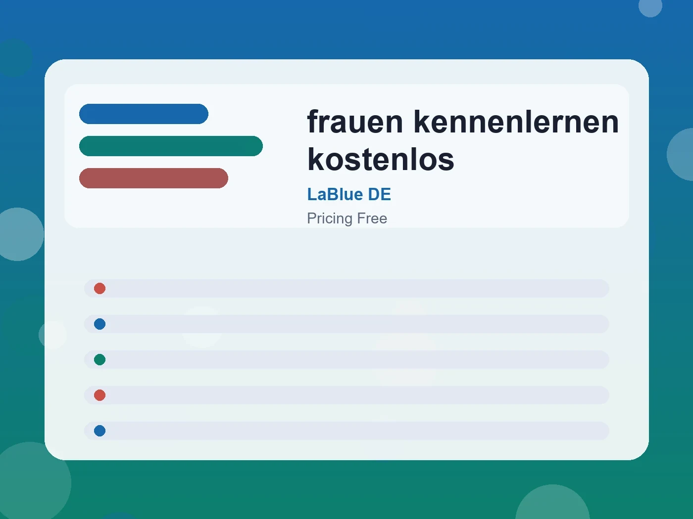 LaBlue DE frauen kennenlernen kostenlos guide visual