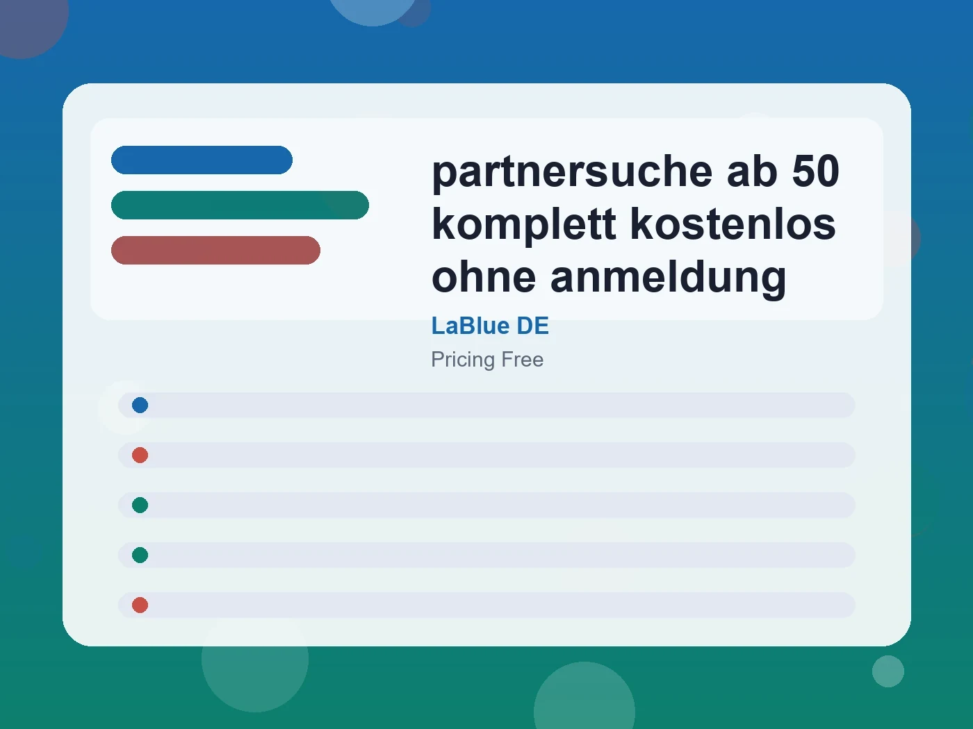 LaBlue DE partnersuche ab 50 komplett kostenlos ohne anmeldung guide visual