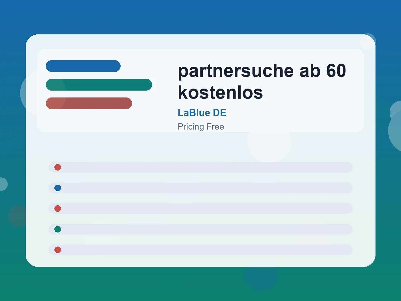 LaBlue DE partnersuche ab 60 kostenlos guide visual
